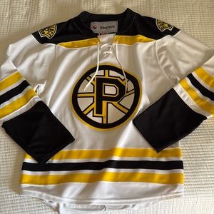 Reebok Providence Bruins Black and Yellow Hockey Jersey